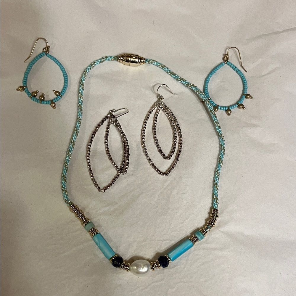 Elegant Turquoise Color Jewelry Set